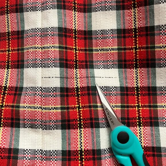 60s Vintage Junior Accent Red White Black Tartan Plaid Mod Jacket Skirt Suit Set - Picture 15 of 15